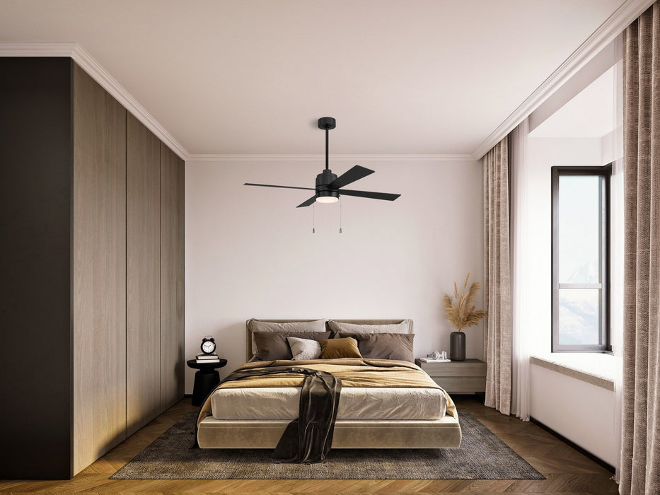 Craftmade - EMCY52FB4-PC - 52" Ceiling Fan - Energy Star McCoy 52" 4 Blade Ceiling Fan - Flat Black