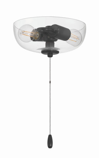LED Fan Light Kit Flat Black