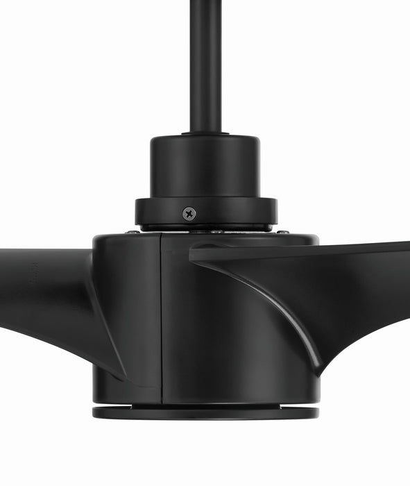 Craftmade - PHB52FB3 - 52" Ceiling Fan - Phoebe 52" 3-Blade In/Outdoor Damp Fan - Flat Black
