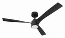 Craftmade - PHB52FB3 - 52" Ceiling Fan - Phoebe 52" 3-Blade In/Outdoor Damp Fan - Flat Black