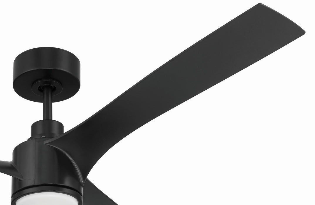 Craftmade - PHB52FB3 - 52" Ceiling Fan - Phoebe 52" 3-Blade In/Outdoor Damp Fan - Flat Black