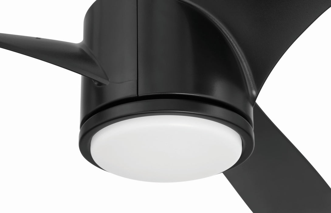 Craftmade - PHB52FB3 - 52" Ceiling Fan - Phoebe 52" 3-Blade In/Outdoor Damp Fan - Flat Black