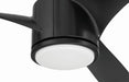 Craftmade - PHB52FB3 - 52" Ceiling Fan - Phoebe 52" 3-Blade In/Outdoor Damp Fan - Flat Black