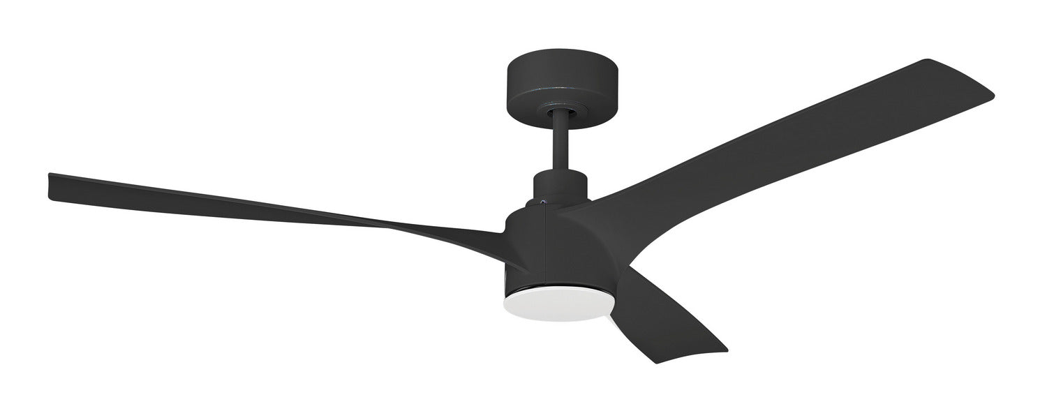 Craftmade - PHB52FB3 - 52" Ceiling Fan - Phoebe 52" 3-Blade In/Outdoor Damp Fan - Flat Black