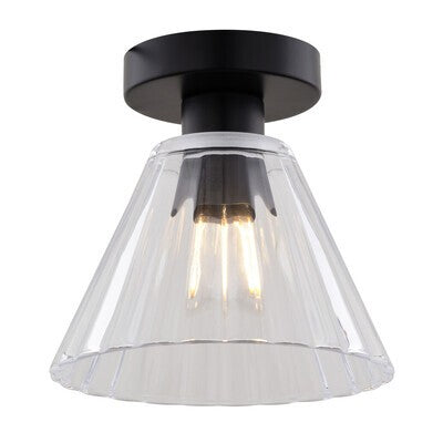 Vaxcel - C0322 - One Light Flush Mount - Dalton - Matte Black