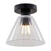 Vaxcel - C0322 - One Light Flush Mount - Dalton - Matte Black