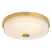 Vaxcel - C0325 - LED Flush Mount - Preston - Natural Brass