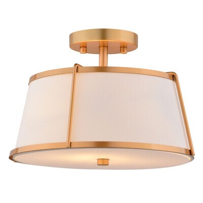 Marion Two Light Semi-Flush Mount Mystic Gold