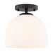 Vaxcel - C0346 - One Light Semi-Flush Mount - Shelby - Matte Black