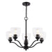 Vaxcel - H0311 - Five Light Chandelier - Bellwood - Matte Black