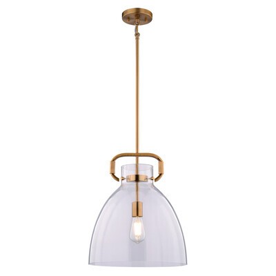 Madrona One Light Pendant Muted Brass
