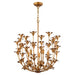 Vaxcel - P0433 - Five Light Pendant - Camellia - Gilded Gold