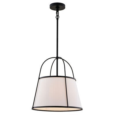 Vaxcel - P0436 - One Light Pendant - Marion - Matte Black