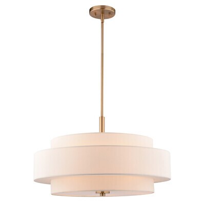 Vaxcel - P0442 - Five Light Pendant - Brentwood - Sunset Gold