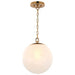 Vaxcel - P0443 - One Light Pendant - Monticello - Muted Brass