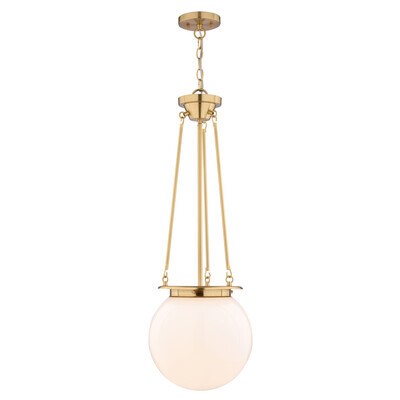 Vaxcel - P0446 - One Light Pendant - Kent - Muted Brass
