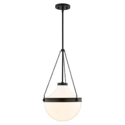 Vaxcel - P0449 - One Light Pendant - Lincoln - Matte Black