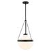Vaxcel - P0449 - One Light Pendant - Lincoln - Matte Black