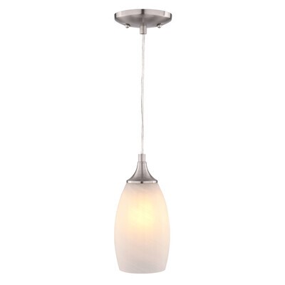Milano One Light Mini Pendant Satin Nickel