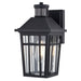 Vaxcel - T0781 - One Light Outdoor Motion Sensor Wall Light - Garfield Park - Textured Black