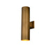 Vaxcel - T0789 - Two Light Outdoor Wall Mount - Chiasso - Warm Brass