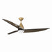 Minka Aire - F758L-HBR/DB - 65" Ceiling Fan - Lirden - Heritage Brass