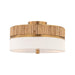 Minka-Lavery - 12054-732 - Three Light Semi-Flush Mount - Nebri - Legacy Brass