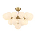 Minka-Lavery - 12079-732 - 19 Light Convertible Chandelier/Semi-Flush Mount - Lunara - Legacy Brass