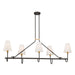 Minka-Lavery - 12105-855 - Five Light Linear Chandelier - Bellforge - Legacy Brass