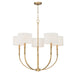 Minka-Lavery - 12115-732 - Five Light Chandelier - Molvene - Legacy Brass