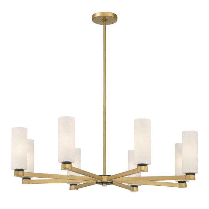 Minka-Lavery - 12328-876 - Eight Light Chandelier - Wexmere - Legacy Brass