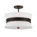 Minka-Lavery - 12417-860 - Three Light Semi-Flush Mount - Dalvor - Dark Bronze