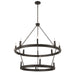 Minka-Lavery - 12419-860 - 12 Light Pendant - Dalvor - Dark Bronze