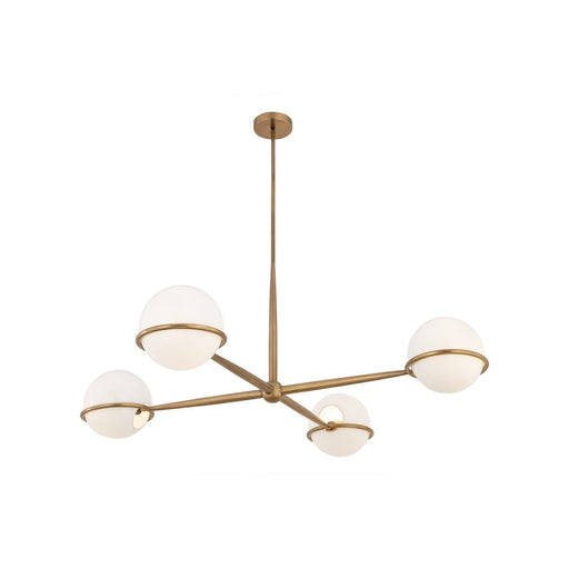 Orstyn Four Light Chandelier Legacy Brass