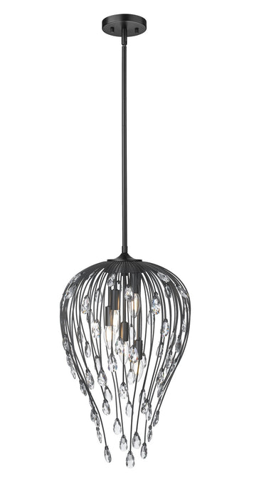 Z-Lite - 1957P15-MB - Five Light Pendant - Gabriella - Matte Black