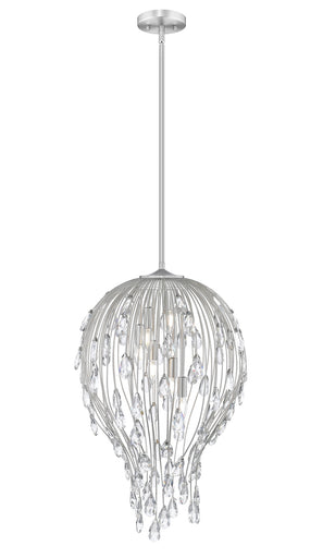 Gabriella Six Light Pendant Brushed Nickel
