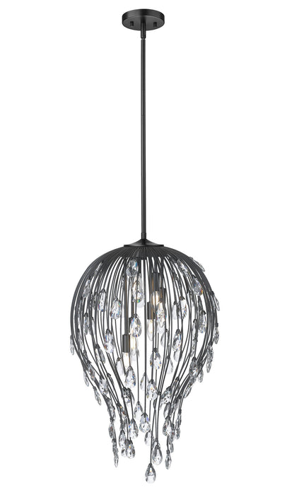 Z-Lite - 1957P18-MB - Six Light Pendant - Gabriella - Matte Black