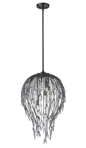 Gabriella Six Light Pendant Matte Black