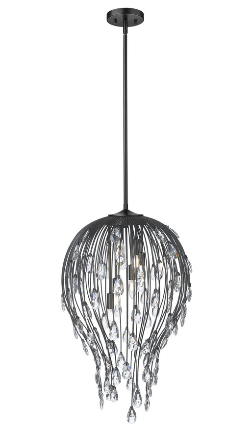 Z-Lite - 1957P18-MB - Six Light Pendant - Gabriella - Matte Black