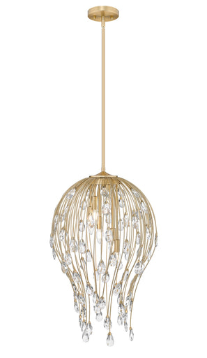 Gabriella Six Light Pendant Modern Gold