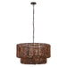 Minka-Lavery - 12955-860 - Five Light Pendant - Beaudelle - Dark Bronze