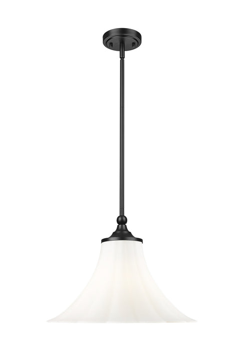 Z-Lite - 1958P16-MB - One Light Pendant - Fleur - Matte Black