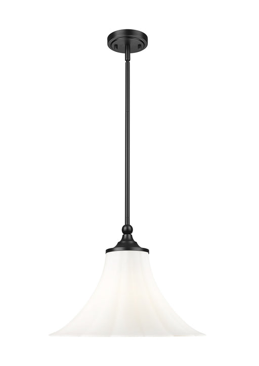 Z-Lite - 1958P16-MB - One Light Pendant - Fleur - Matte Black