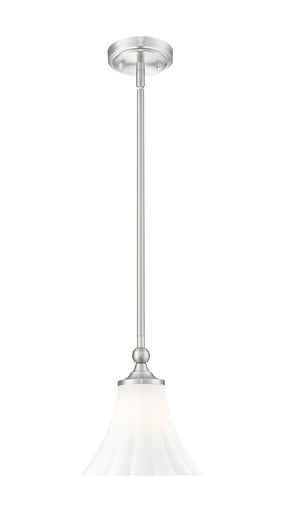 Fleur One Light Pendant Brushed Nickel