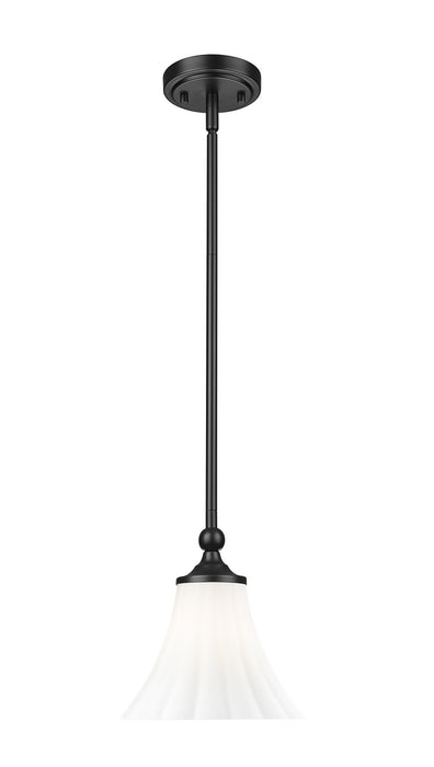 Z-Lite - 1958P8-MB - One Light Pendant - Fleur - Matte Black
