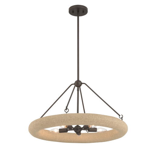 Aeris Five Light Pendant Dark Bronze