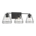 Minka-Lavery - 17643-899 - Three Light Vanity - Lorenth - Dark Matte Black