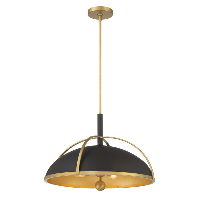 Minka-Lavery - 18314-880 - Four Light Pendant - Yorkshire - Dark Matte Black