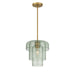 Minka-Lavery - 19615-732 - One Light Pendant - Velique - Legacy Brass