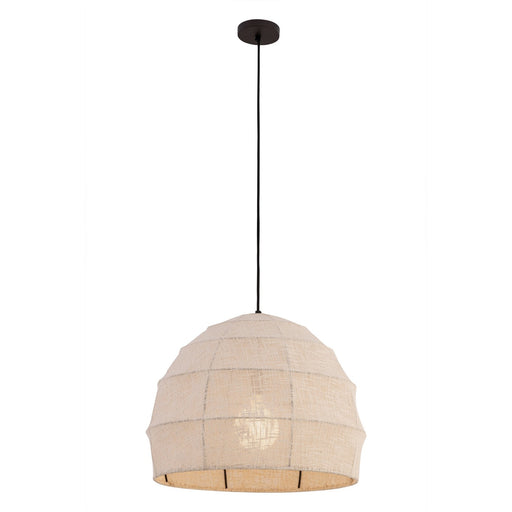 Lunel One Light Pendant Dark Bronze